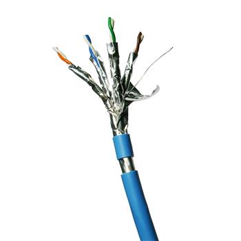 DATACOM F/FTP drát CAT6A Eca LSOH 100m, modrý