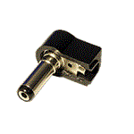 DC konektor souosý na kabel 5,5 x 2,1mm (14mm), lomený