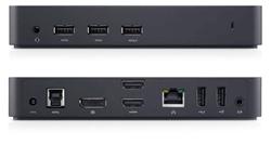 DELL D3100/ dokovací stanice/ USB 3.0/ Ultra HD Triple Video Docking Station/ RJ-45/ 2x HDMI/ 1x DisplayPort/ replikáto