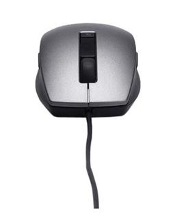 DELL myš/ laserová/ 6-tlačítková/ USB/ drátová/ stříbrná
