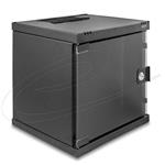 Delock 10” Síťová skříň 6U se skleněnými dveřmi k montáži na stojan nebo na stěnu, 240 mm hloubka, nosnost 30 kg,