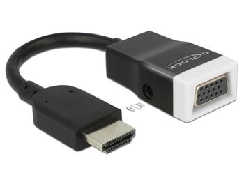 Delock adaptér HDMI-A samec > VGA samice s Audio