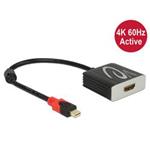 Delock Adaptér mini Displayport 1.2 samec > HDMI samice 4K 60 Hz aktivní