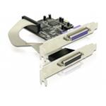 Delock adaptér PCI Express x1 2xparalelní port