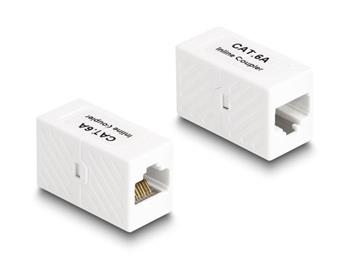 Delock Adaptér RJ45 samice na RJ45 samice Cat.6A UTP bílá