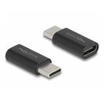 Delock Adaptér SuperSpeed USB 10 Gbps (USB 3.2 Gen 2) USB Type-C™ samec na port samice černý