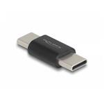 Delock Adaptér SuperSpeed USB 10 Gbps (USB 3.2 Gen 2) USB Type-C™ samec na samec černý