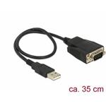 Delock Adaptér USB 2.0 Typ-A samec > 1 x Serial RS-232 DB9 samec se šrouby a maticemi ESD ochrana