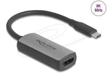 Delock Adaptér z rozhraní USB Type-C™ na HDMI (režim DP Alt) 8K 60 Hz s HDR a HDCP