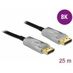 Delock Aktivní optický kabel DisplayPort 1.4 8K 25 m
