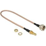 Delock Antenna cable F plug > SMB jack Bulkhead RG-316 25 cm