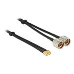 Delock anténní kabel N Plug > SMA Plug dvojitý kabel RG-58 A/U 10 m