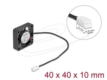 Delock Axiální ventilátor: 5 V DC, 40 x 40 x 10 mm, černý