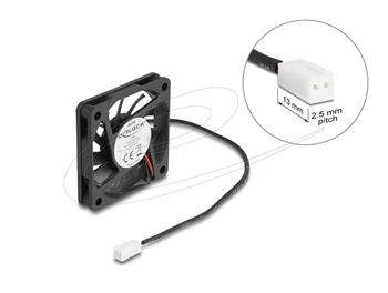 Delock Axiální ventilátor: 5 V DC, 60 x 60 x 10 mm, černý