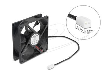 Delock Axiální ventilátor: 5 V DC, 92 x 92 x 25 mm, černý