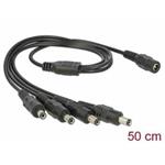 Delock Cable DC Splitter 5.5 x 2.1 mm 1 x female > 4 x male