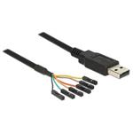Delock Cable USB male > TTL 6 pin pin header female separate 1.8 m (5 V)