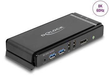Delock DisplayPort 1.4 KVM Switch 8K 60 Hz s USB 5 Gbps a Audio
