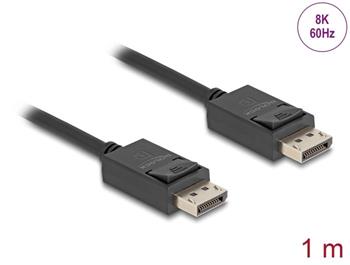 Delock DisplayPort kabel 16K 30 Hz / 8K 60 Hz 40 Gbps 1 m