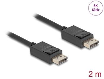 Delock DisplayPort kabel 16K 30 Hz / 8K 60 Hz 40 Gbps 2 m