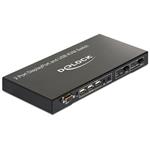 Delock Displayport KVM Switch 2 > 1 s USB a Audio, pro PC a Mac,včetně kabeláže