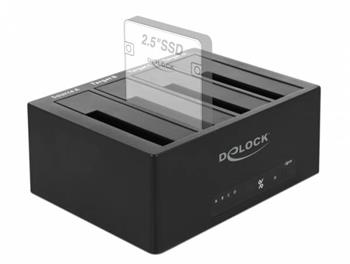 Delock Dokovací stanice s USB 3.0 pro 4 x SATA HDD / SSD s funkcí klonování