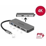 Delock Dokovací stanice USB Type-C™ pro mobilní zarízení 4K - HDMI / Hub / SD / PD 2.0