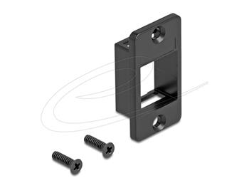 Delock Držák Keystone pro pouzdra, kuželovitý černý