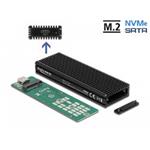 Delock Externí kombinované pouzdro USB Type-C™ pro M.2 NVMe PCIe nebo pro SATA SSD