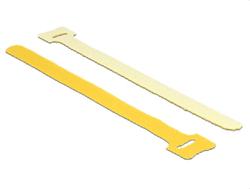 Delock Hook-and-loop fasteners L 200 mm x W 12 mm 10 pieces yellow