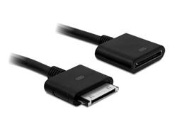 Delock iPhone/iPod/iPad prodlužovací kabel, černý, 1m