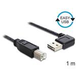 Delock Kabel EASY-USB 2.0-A samec pravoúhlý > USB 2.0-B samec 1 m