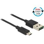 Delock kabel EASY-USB 2.0 Type-A samec > EASY-USB 2.0 Type Micro-B samec černý 1 m