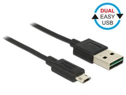 Delock kabel EASY-USB 2.0 Type-A samec > EASY-USB 2.0 Type Micro-B samec černý 2 m