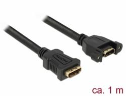 Delock Kabel HDMI-A samice > HDMI-A samice montážní panel 4K 30 Hz 1 m
