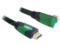 Delock Kabel High Speed HDMI s Ethernetem – HDMI A samec > HDMI A samec pravoúhlý 3 m