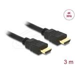 Delock Kabel High Speed HDMI with Ethernet – HDMI A samec > HDMI A samec 4K 3m