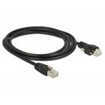 Delock Kabel RJ45 samec > RJ45 samec se šroubky Cat.6 SSTP 2 m