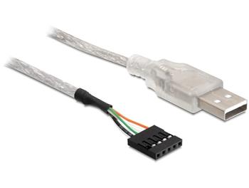 Delock kabel USB 2.0-A samec na pinový konektor
