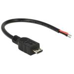 Delock Kabel USB 2.0 Micro-B samec > 2 x dráty bez konektoru 10 cm Raspberry Pi