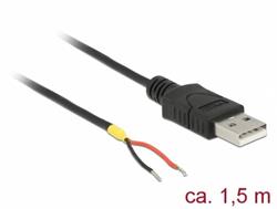 Delock Kabel USB 2.0 Typ-A samec > 2 x dráty bez konektoru 1,5 m Raspberry Pi