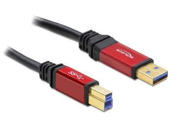 Delock kabel USB 3.0 typ A samec > USB 3.0 typ B samec 5 m Premium