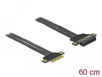 Delock Karta PCI Express Riser x4 na x4, s ohebným kabelem délky 60 cm