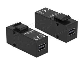 Delock Keystone modul mini DisplayPort samice > mini DisplayPort samice