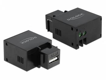 Delock Keystone Modul mit USB Typ-A Ladebuchse 2,1 A schwarz