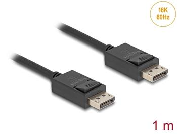 Delock Koaxiální kabel DisplayPort 16K 60 Hz 80 Gbps 1 m