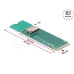 Delock Konvertor z M.2 Key M na 1 x OCuLink SFF-8612