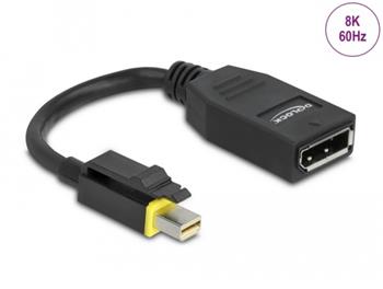 Delock Mini DisplayPort 1.4 na DisplayPort adaptér s aretací 8K 60 Hz