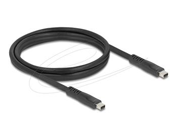Delock Mini DisplayPort kabel 16K 60 Hz 80 Gbps 1,5 m, černý
