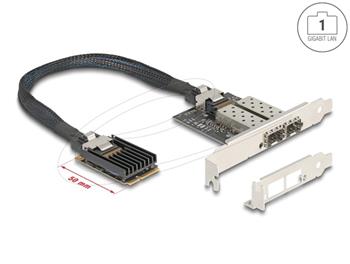 Delock Mini PCIe I/O PCIe full size 2 x SFP Gigabit LAN